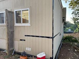 Portable Classroom 3 - Rotted Wood and Siding Repair