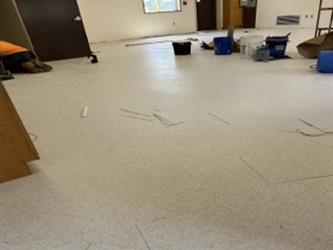 Portable Classroom 4 - VCT Flooring Installation