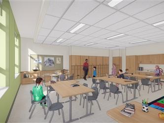 Rendering of a 1st grade class