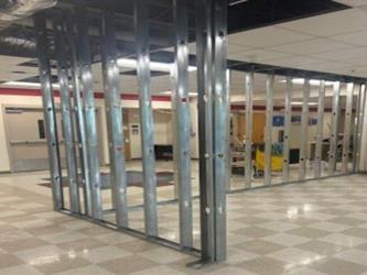 Wall framing complete