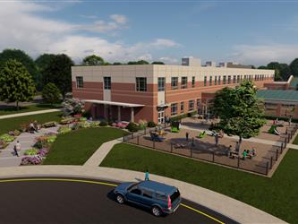 Rendering of a PK entrance