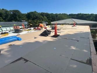 Existing Portable Classroom 1-2 - Tapered Insulation In Progress