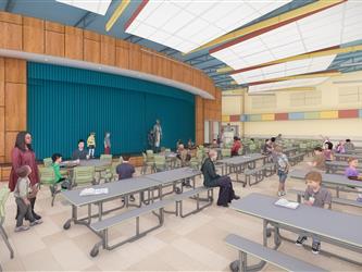 Rendering of a cafetorium