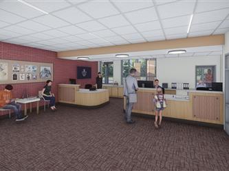Rendering of a main office