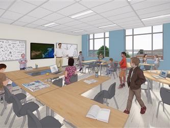 Rendering of a 2nd 5th grade class