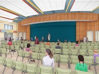 Rendering of a cafetorium