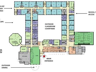 Rendering of a main floor plan